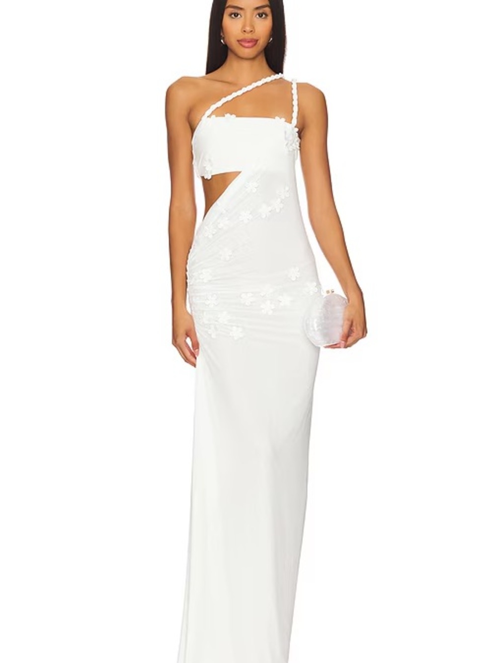 NWT Deme by Gabriella Leslie Gown in White